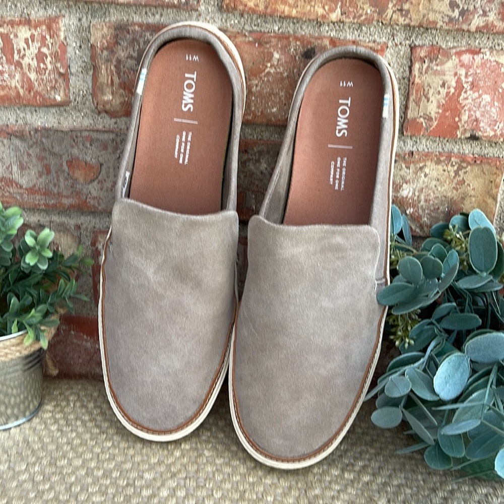 Beautiful Toms suede shoes size 11
